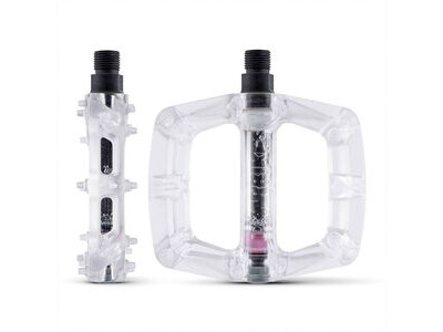 DMR V6 Lightweight Nylon Fibre Body Pedals (Pair). 9/16" Axle Clear click to zoom image