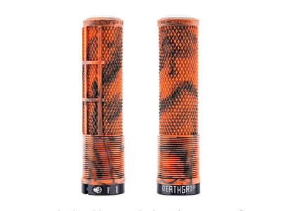 DMR DeathGrip2 Flangeless Thick (Choice of Colour).  Orange Marble  click to zoom image