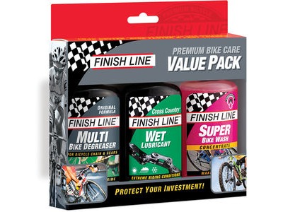 FINISH LINE Bike Care Value Pack (4 oz Multi / Bike Wash / Wet)