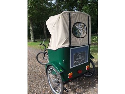 SOUTHWATER CYCLE HIRE Pedicab Rickshaw One Day Event Hire click to zoom image